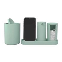 Kit Banheiro Serene 4 Peças Verde claro