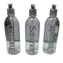 Kit Banheiro Shampoo Condicionador Sabonete 500ml - Prata