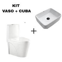 Kit Banheiro Vaso Monobloco Confort Plus + Cuba 48X38 Kit Banheiro Vaso Monobloco Confort Plus + Cuba 48X38