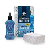 Kit Banho a Seco PratiPet para Cães e Gatos Kit Banho a Seco PratiPet para Cães e Gatos