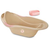 Kit Banho Baby Banheira + Saboneira Femino Masculino Rosa/Azul Baby Bear Usual Menino Menina