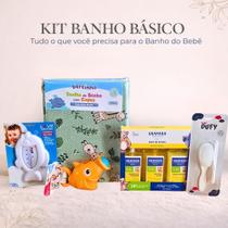 Kit Banho Bebê Branco Granado Básico Completo Premium Banheira Suporte Toalha