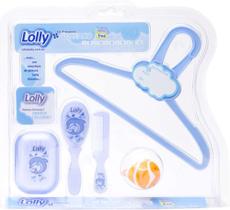 Kit Banho Bebê Oceano Com 4 Pcs Azul - Lolly Kit Banho Bebê Oceano Com 4 Pcs Azul - Lolly