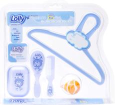 Kit Banho Bebê Oceano Com 4 Pcs Azul - Lolly