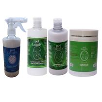 kit banho cães Pet Family Oleo De Melaleuca +Abrilhantador