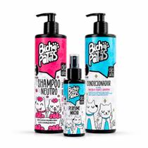 Kit Banho Cão Gato Shampoo Condicionador Perfume Macho Kit Banho Cão Gato Shampoo Condicionador Perfume Macho