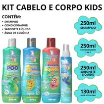 Kit Banho Cuidado Infantil Cabelo Corpo Kids Higiene Diária!