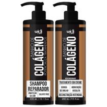 Kit Banho De Colágeno Widi Care Tratamento Reconstrução Capilar Brilho Hidratação Shampoo E Mascara