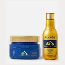 Kit Banho de Ouro Hobety Shampoo 300mlMascara 300g Hobety Profissional Kit Banho de Ouro Hobety Shampoo 300mlMascara 300g Hobety Profissional