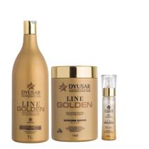 Kit Banho De Ouro Line Golden Dyusar Grande