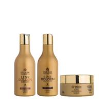 Kit Banho De Ouro Line Golden Dyusar Pequeno - Dyusar Cosmeticos