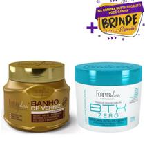 Kit Banho De Verniz + Btx Zero Forever Liss 250g