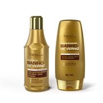 Kit Banho De Verniz Com Shampoo 300ml E Condicionador 200g Forever Liss