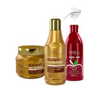 Kit Banho de Verniz e Vinagre de Maçã Forever Liss Kit Banho de Verniz e Vinagre de Maçã Forever Liss