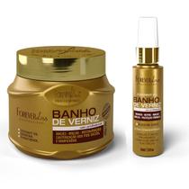 Kit Banho de Verniz Mascara 250g e Óleo Forever Liss Kit Banho de Verniz Mascara 250g e Óleo Forever Liss