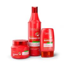 Kit Banho De Verniz Morango Forever liss Kit Banho De Verniz Morango Forever liss