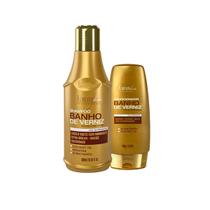 Kit Banho de Verniz Shampoo 300ml e Condi. 200g Forever Liss