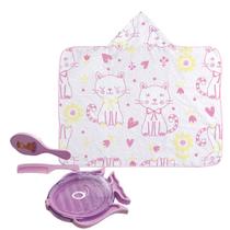 Kit Banho Do Bebê 4 Peças Presente Chá De Bebê Menina Menino