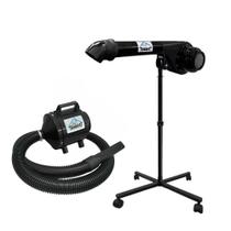 Kit banho e tosa soprador alpha e secador hiper turbo trino pet profissional