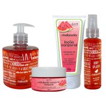 Kit banho melancia - sabonete esfoliante hidratante body splash hidrata refresca e perfuma