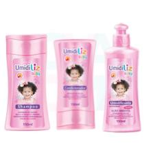 Kit Banho Muriel Umidiliz Baby Cabelos Cacheados 3un Menina