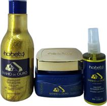 Kit Banho Ouro Sh 300Ml Mas 300G Finalizador 60Ml Hobety Kit Banho Ouro Sh 300Ml Mas 300G Finalizador 60Ml Hobety