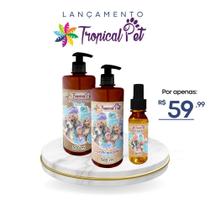 Kit Banho para Pet Macho Shampoo+Condicionador+ Perfume - Tropical Pet