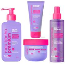 Kit Banho Premium Bubblegum Witch Mousse Esfoliante/Gel De Banho/Hidratante/Body Splash