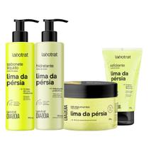 Kit Banho Premium Labotrat Lima Completo 4 Produtos C/ Sais Corpo E Rosto Cheiro De Fruta Kit Banho Premium Labotrat Lima Completo 4 Produtos C/ Sais Corpo E Rosto Cheiro De Fruta
