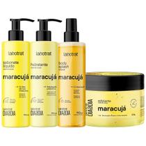 Kit Banho Premium Labotrat Maracuja Completo 4 Produtos C/ Body Splash Corpo E Rosto Cheiro De Fruta