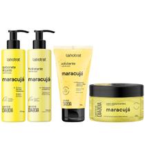 Kit Banho Premium Labotrat Maracuja Completo 4 Produtos C/ Sais Corpo E Rosto Cheiro De Fruta