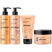 Kit Banho Premium Labotrat Pêssego Completo 4 Produtos C/ Sais Corpo E Rosto Cheiro De Fruta Kit Banho Premium Labotrat Pêssego Completo 4 Produtos C/ Sais Corpo E Rosto Cheiro De Fruta