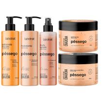 Kit Banho Premium Labotrat Pêssego Completo 5 Produtos Corpo E Rosto Esfoliante Cheiro De Fruta Kit Banho Premium Labotrat Pêssego Completo 5 Produtos Corpo E Rosto Esfoliante Cheiro De Fruta