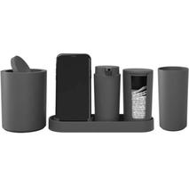 Kit banho Serene 4 Peças Cinza
