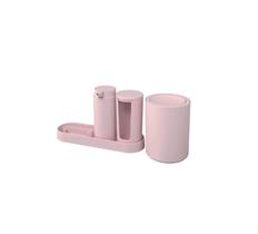 Kit banho Serene 4 Peças rosa Linha Coza