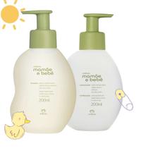 KIT Banho Shampoo Condicionador Mamãe e Bebê Natura
