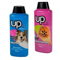Kit Banho Shampoo Pet 750ml + Condicionador Pet 750ml Up Clean