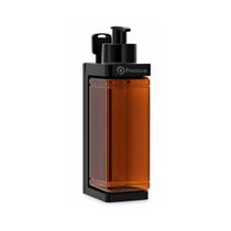 Kit Banho suporte + frasco exclusivo com valvula pump Preto