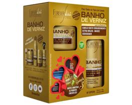 Kit Banho Verniz Shampoo 300ml E Máscara 200g Forever Liss