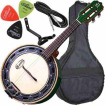 Kit Banjo Elétrico Rozini Studio Verde Rj11elv C/ Acessórios