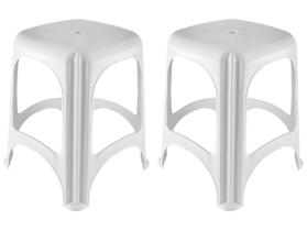 Kit Banqueta Baixa Branca Tramontina Basic Niterói