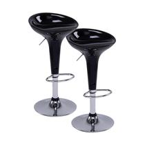 Kit Banqueta Bar Tulipa Preto com 2 peças Kit Banqueta Bar Tulipa Preto com 2 peças