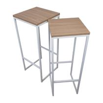 Kit Banquetas MDF Strassis Design SD-3040 Cor: Branca