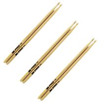 Kit Baqueta 7A Ponta De Madeira 3 Pares X-PRO C.IBANEZ