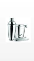 Kit Bar 3 Pçs/ Inox Coqueteleira 750 Ml Balde E Pegador - Clink