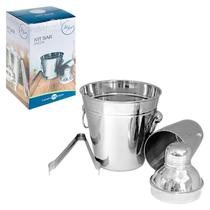 Kit Bar Coqueteleira Inox 3Pcs