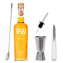 Kit Bar Iniciante 13 Bartender 4 Peças + Cachaça 1922