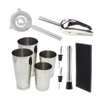 Kit Bar Iniciante 4 Bartender 10 Peças Kit Bar Iniciante 4 Bartender 10 Peças