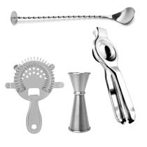Kit Bar Iniciante 5 Bartender 4 Peças