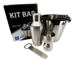 Kit Bar Inox Com 5 Peças